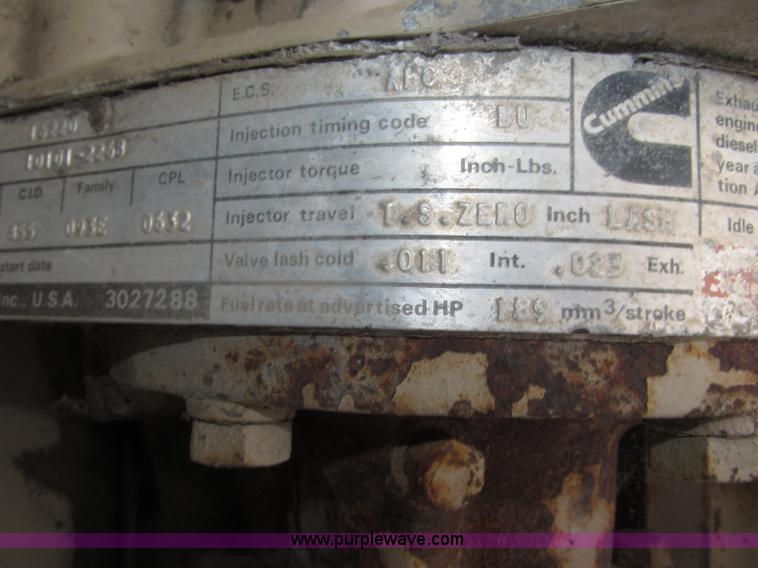 image for item K9745 Cummins 855 six cylinder turbo diesel engine