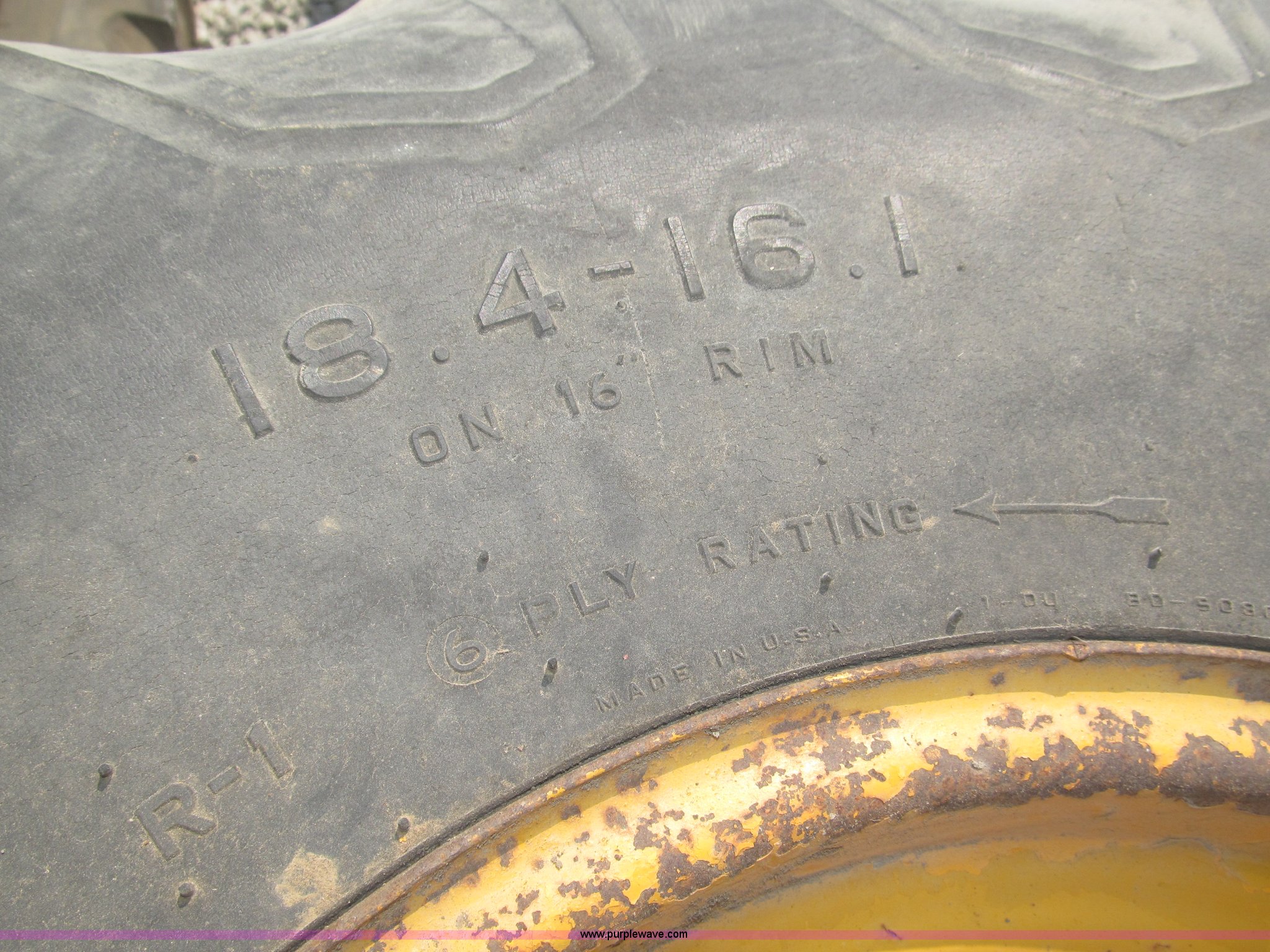 Firestone 18.416.1 lugged tires in Red Oak, IA Item K9738 sold Purple Wave