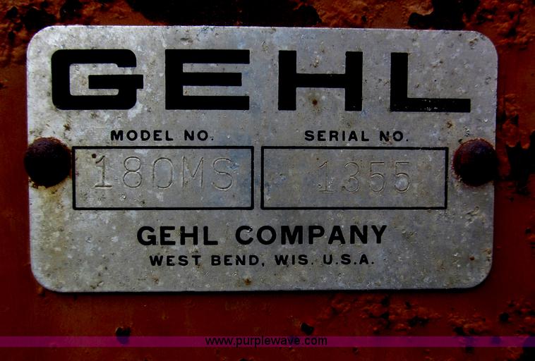 image for item F7033 Gehl 180MS manure spreader