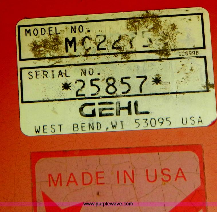 image for item G7892 Gehl 2275 mower conditioner