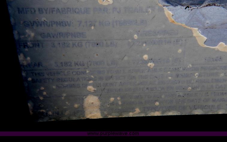 image for item G9476 2007 PJ gooseneck trailer