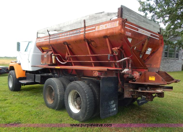 image for item G9479 1984 GMC Brigadier spreader truck