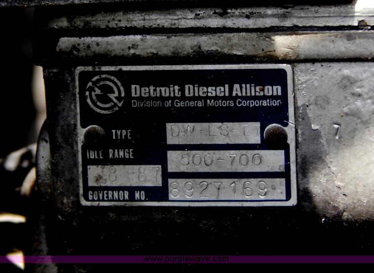 image for item G9479 1984 GMC Brigadier spreader truck