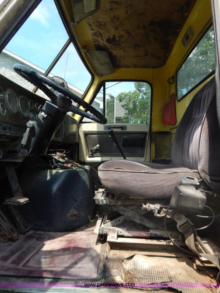 image for item G9479 1984 GMC Brigadier spreader truck