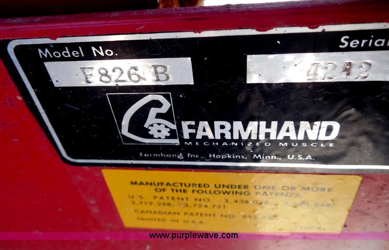 image for item H9988 Farm Hand F826-B tub grinder