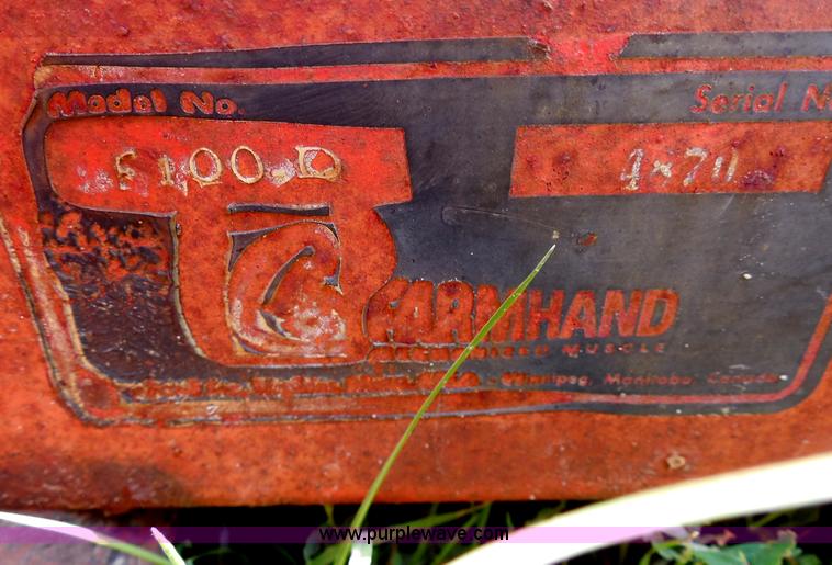 image for item H9992 Farm Hand E100-D eight bale accumulator