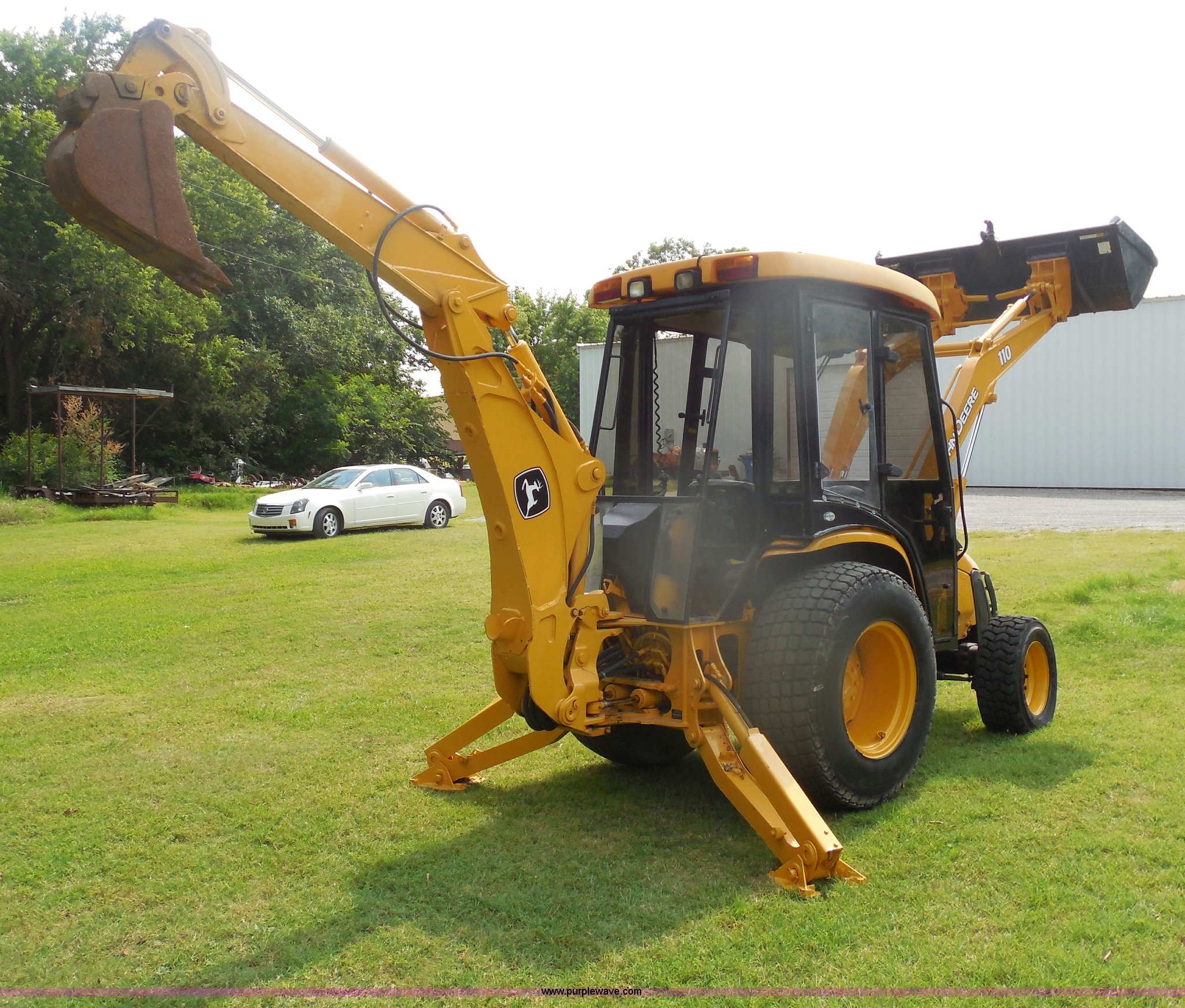2005 John Deere 110 TLB tractor loader backhoe in Overbrook, OK Item