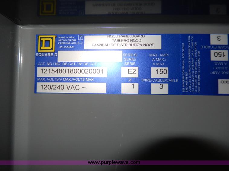 image for item AA9283 Square D load center unit