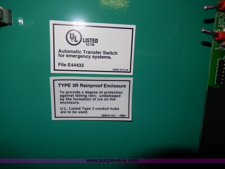 image for item AA9287 Onan transfer switch