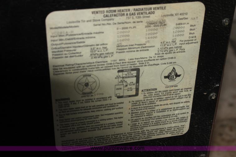 image for item AE9159 Cozy Cabinet radiant gas heater