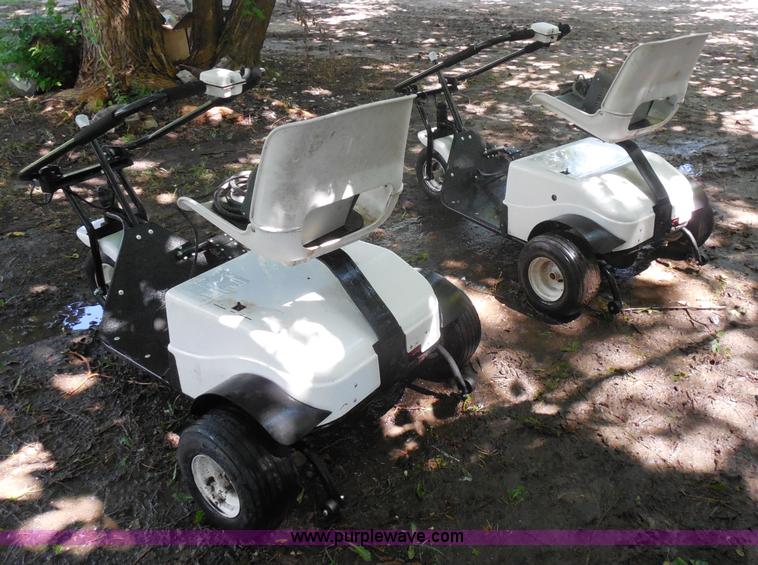 image for item AL9746 (2) Solo Caddy golf carts