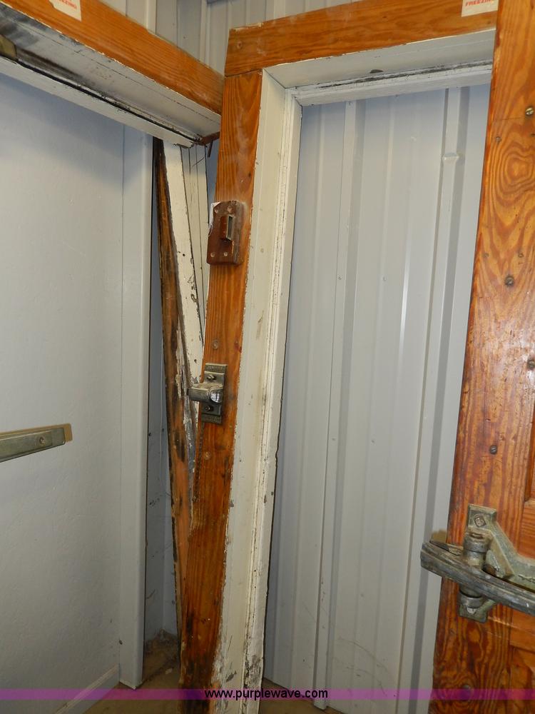 (2) Jamison wood walkin freezer doors and jams in Lawrence, KS Item