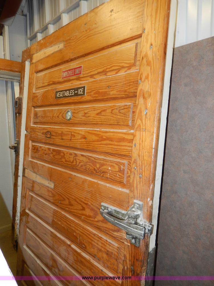 (2) Jamison wood walkin freezer doors and jams in Lawrence, KS Item