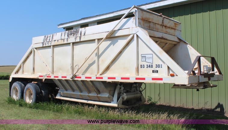 image for item G5294 1984 Ranch 27' belly dump trailer