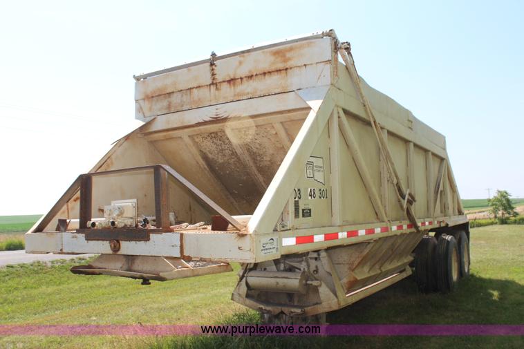 image for item G5294 1984 Ranch 27' belly dump trailer