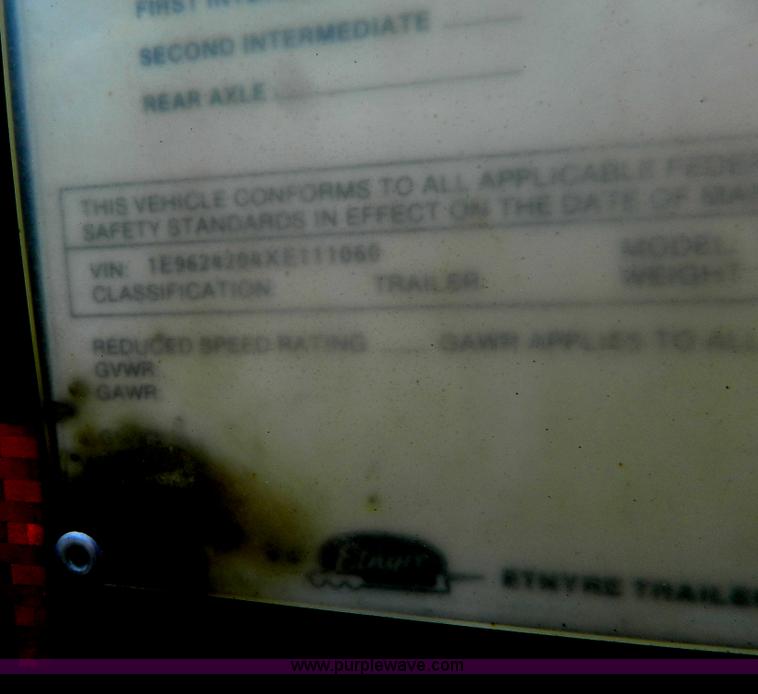 image for item G7919 1999 Etnyre Blackhawk 35 ton detachable trailer