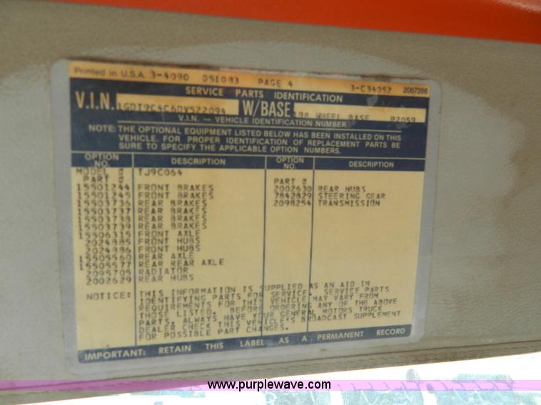 image for item G7932 1983 GMC Brigadier semi truck