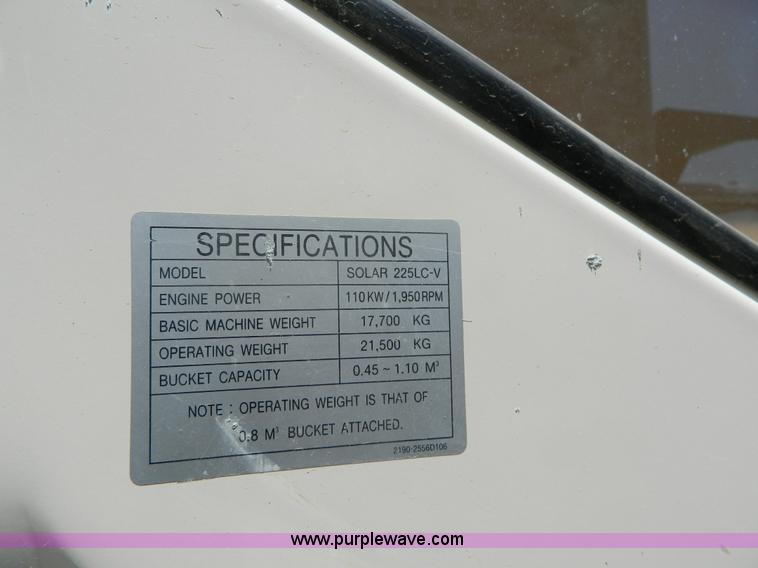 image for item G7947 Daewoo SL225LCV excavator