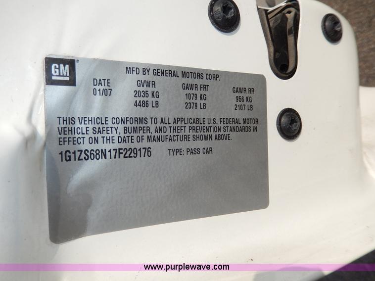 image for item H3026 2007 Chevrolet Malibu MAXX LS