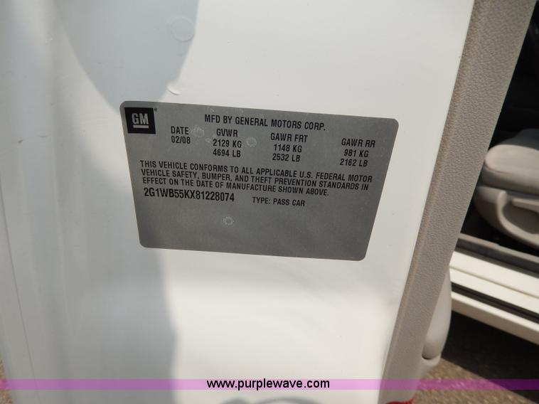 image for item H3028 2008 Chevrolet Impala LS