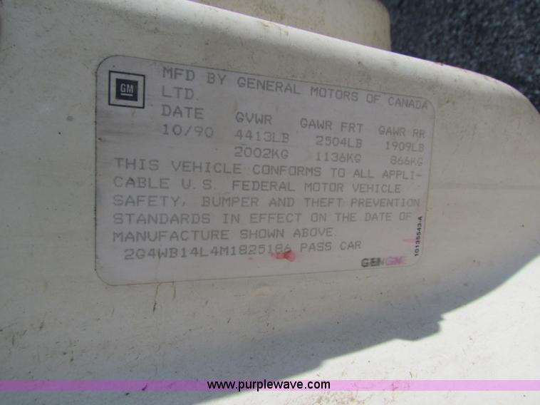 image for item H7401 1991 Buick Regal Custom