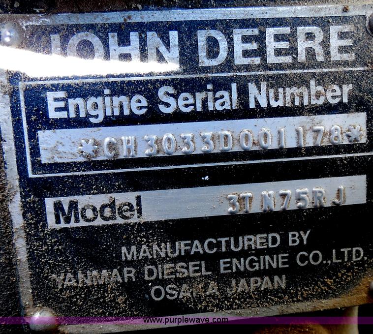 image for item H9950 John Deere 52 tractor