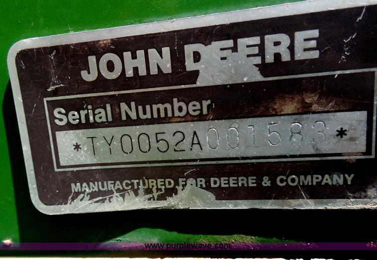 image for item H9950 John Deere 52 tractor