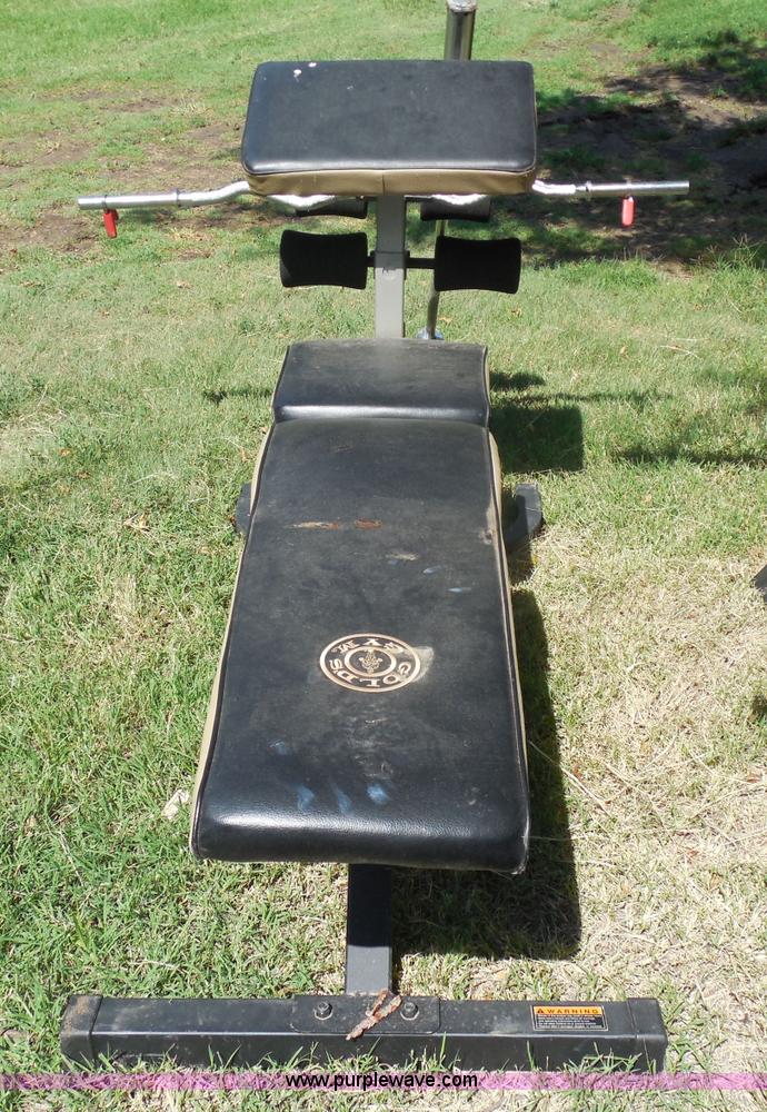 image for item H9957 Gold's Gym weight station with bench