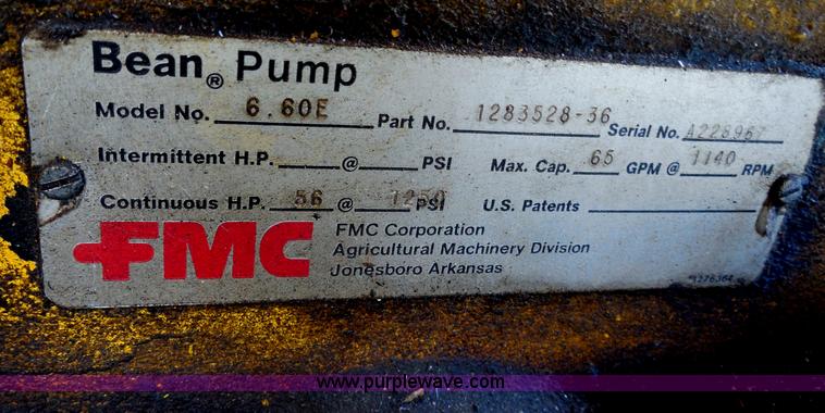 image for item H9983 FMC Bean Jetter