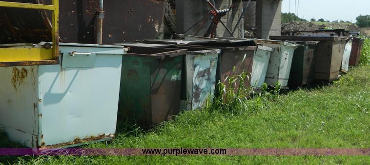 image for item Y9022 (18) assorted metal dumpsters