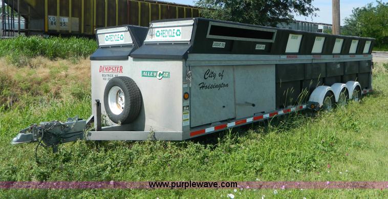 image for item Y9023 2007 Alley Cat triple axle recycle trailer