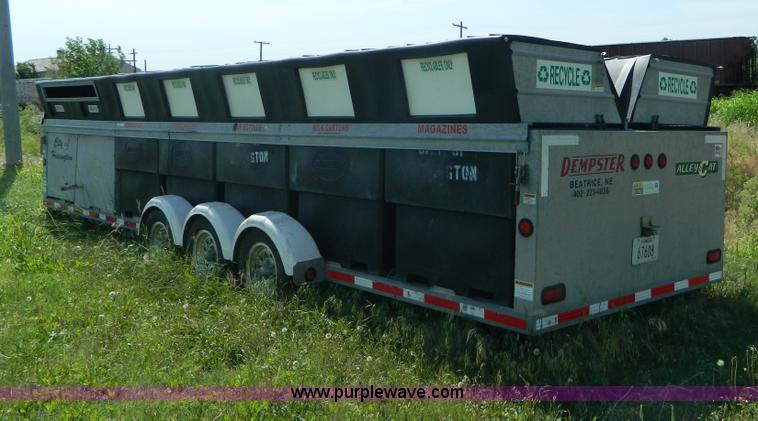 image for item Y9023 2007 Alley Cat triple axle recycle trailer