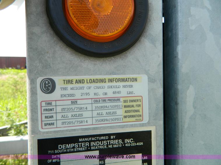 image for item Y9023 2007 Alley Cat triple axle recycle trailer