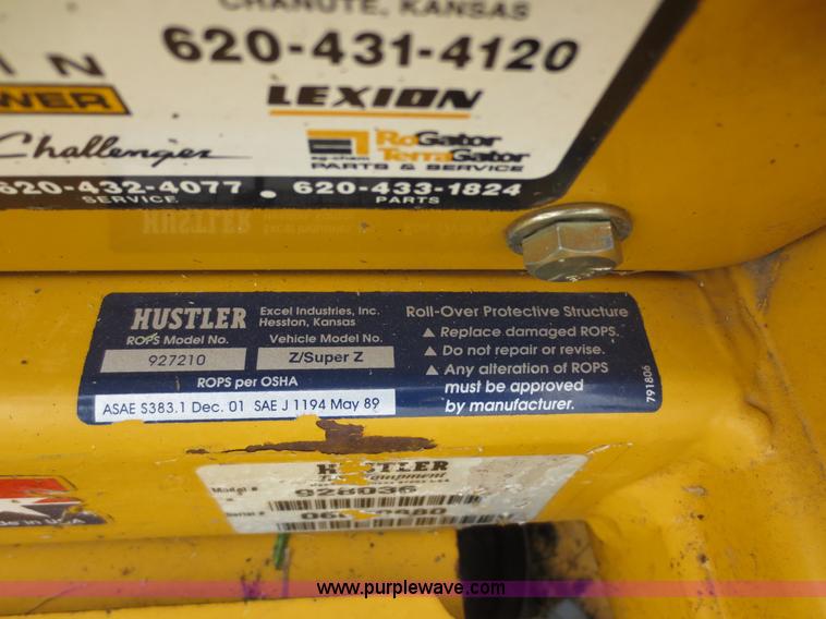 image for item AK9687 2006 Hustler Super Z lawn mower