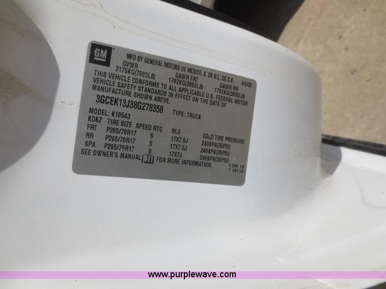 image for item D5966 2008 Chevrolet Silverado 1500 Crew Cab pickup truck