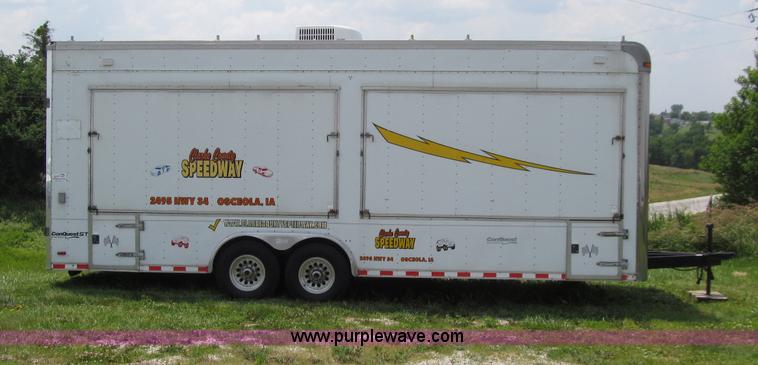 image for item D7434 2000 Pace American ConQuest tandem axle vending trailer