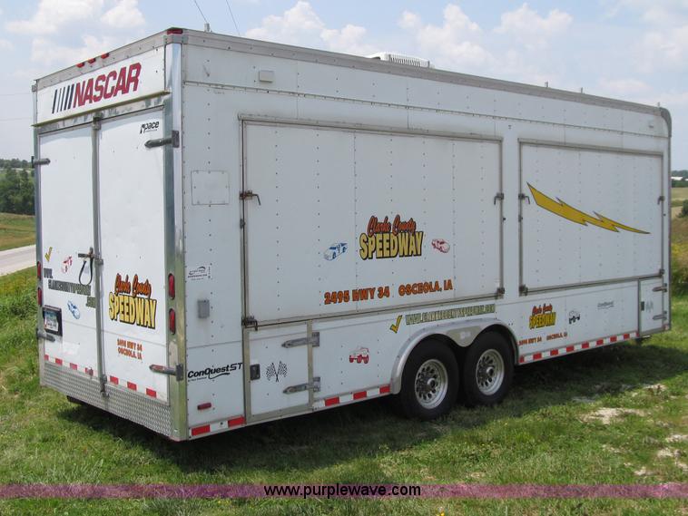 image for item D7434 2000 Pace American ConQuest tandem axle vending trailer