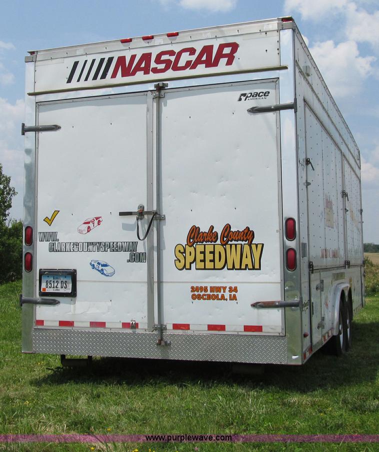 image for item D7434 2000 Pace American ConQuest tandem axle vending trailer