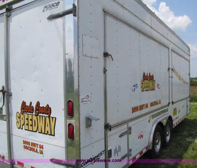 image for item D7434 2000 Pace American ConQuest tandem axle vending trailer