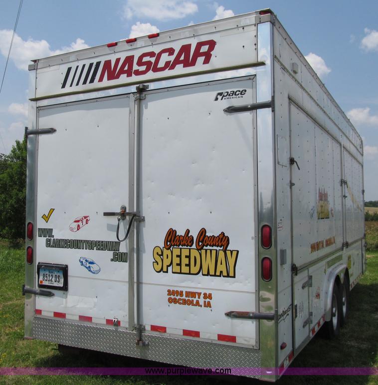 image for item D7434 2000 Pace American ConQuest tandem axle vending trailer