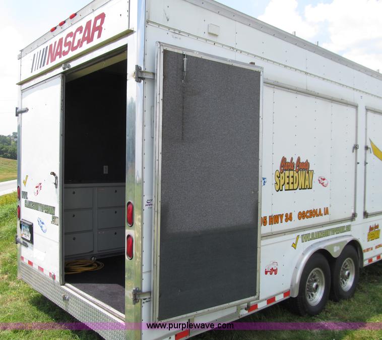 image for item D7434 2000 Pace American ConQuest tandem axle vending trailer