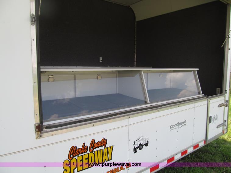image for item D7434 2000 Pace American ConQuest tandem axle vending trailer