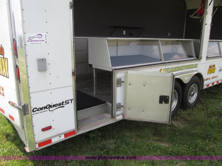 image for item D7434 2000 Pace American ConQuest tandem axle vending trailer
