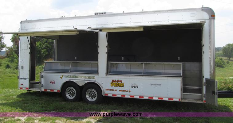 image for item D7434 2000 Pace American ConQuest tandem axle vending trailer