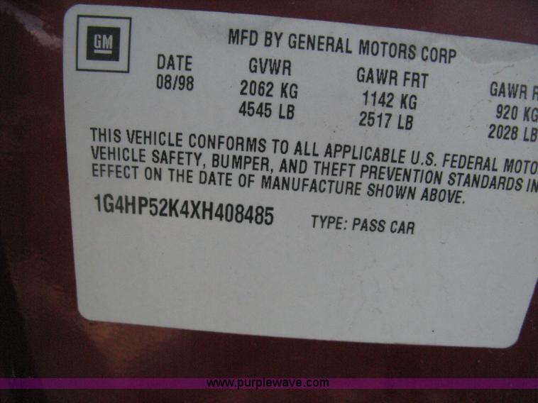 image for item D8460 1999 Buick LeSabre Custom