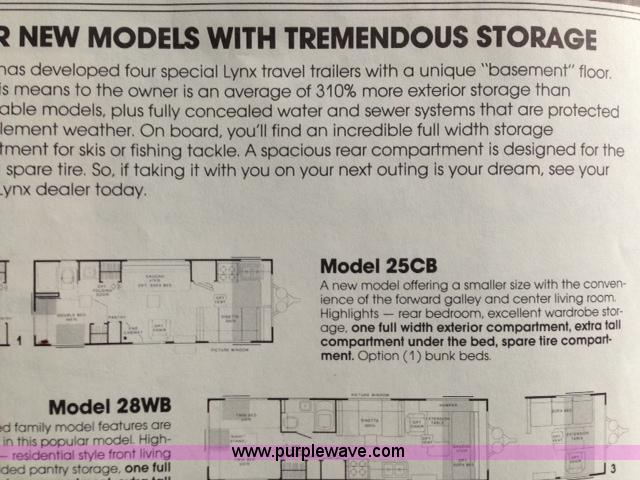 image for item F5172 1987 Fleetwood Prowler Lynx 25' camper
