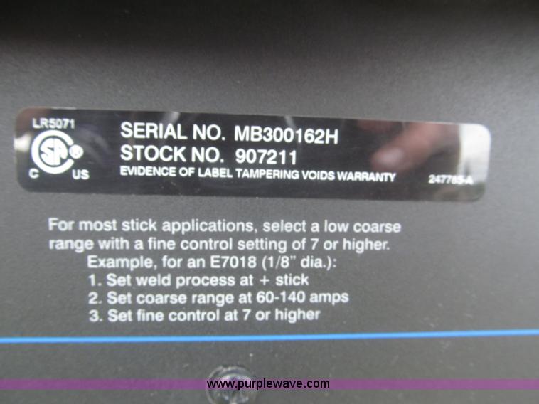 image for item F7034 2011 Miller Bobcat 250 CC/CV AC/DC welder generator