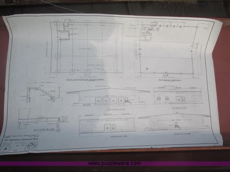 image for item F7043 80'L x 75'W x 16'H red iron
