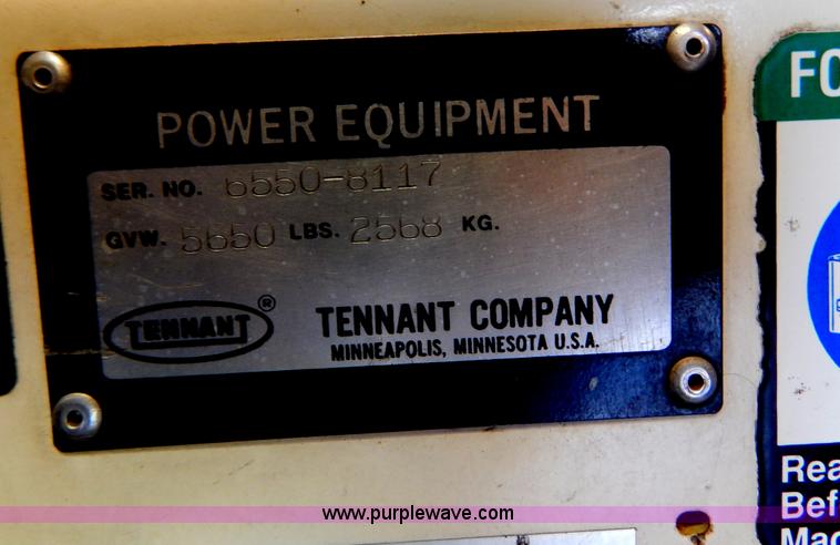 image for item G3288 Tennant 6550 power sweeper