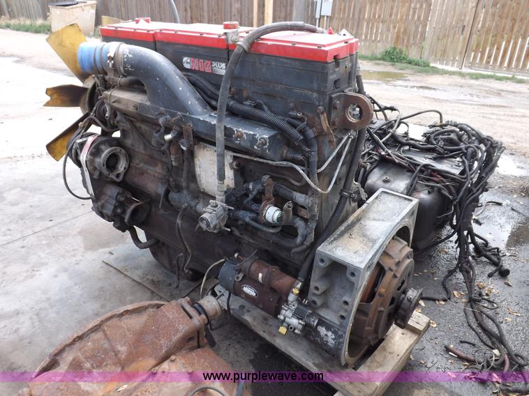 image for item I7710 Cummins N14 six cylinder diesel engine